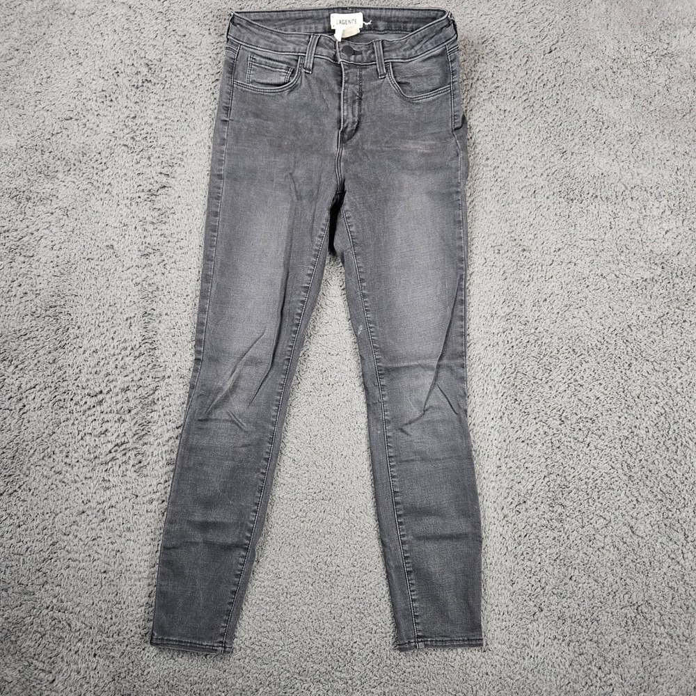 L'AGENCE Margot High Rise Skinny Jeans Dark Graphite Wash Size 26 Denim